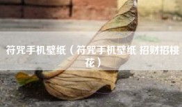 符咒手机壁纸（符咒手机壁纸 招财招桃花）