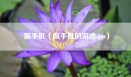 赢手机（赢手机的游戏app）