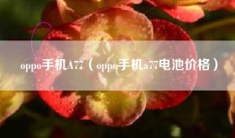 oppo手机A77（oppo手机a77电池价格）