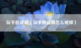 玩手机成瘾（玩手机成瘾怎么戒掉）